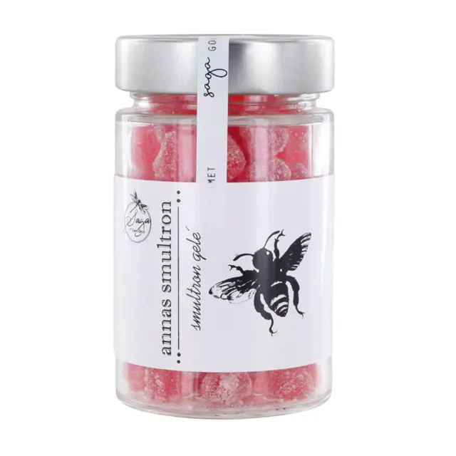 drops-smultron Saga Gelé Drops Wild Strawberry 130gr