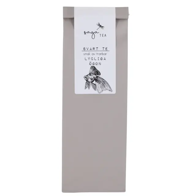 grå-lyckliga-ögon Saga te, Black tea Lyckliga ögon, taste of cranberry