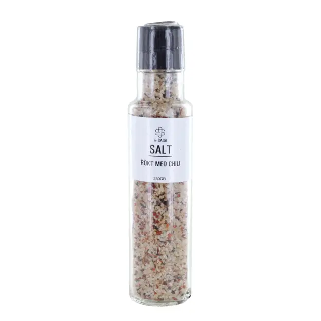 salt-rökt-med-chili Saga Salt, Smoked with chili 230gr