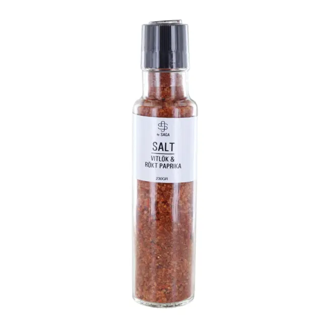 salt-vitlök-och-rökt-paprika Saga Salt, Garlic with smoked paprika 230gr