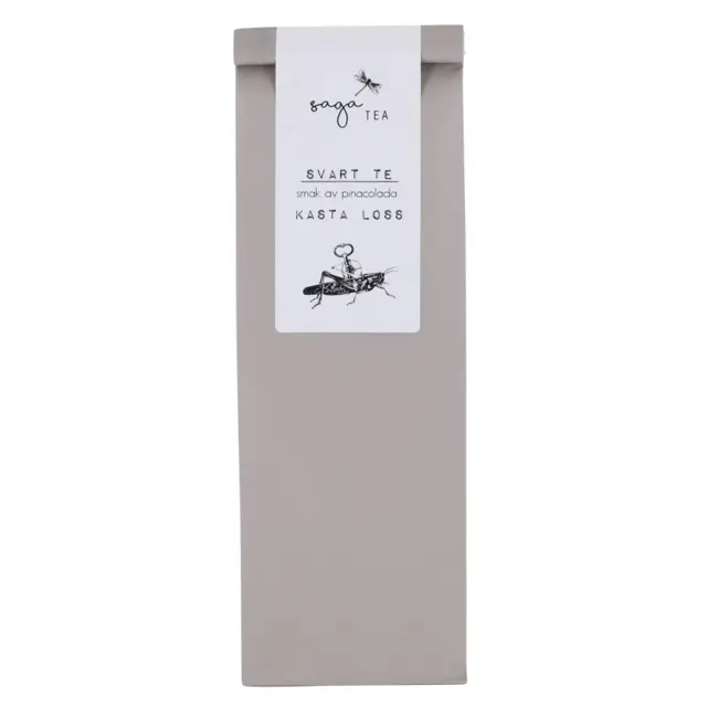 grå-kasta-loss Saga te, Black tea Kasta loss, taste of pinacolada
