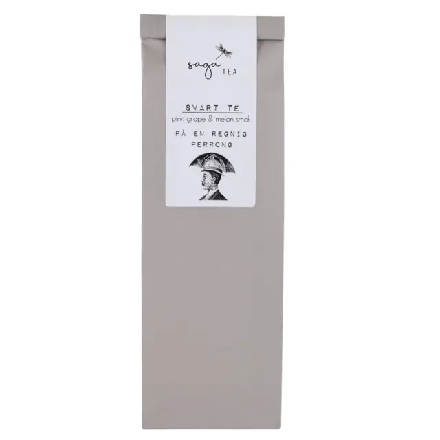 grå-på-en-regnig-perrong Saga te, Black tea På en perrong, taste of pinkgrape & melon