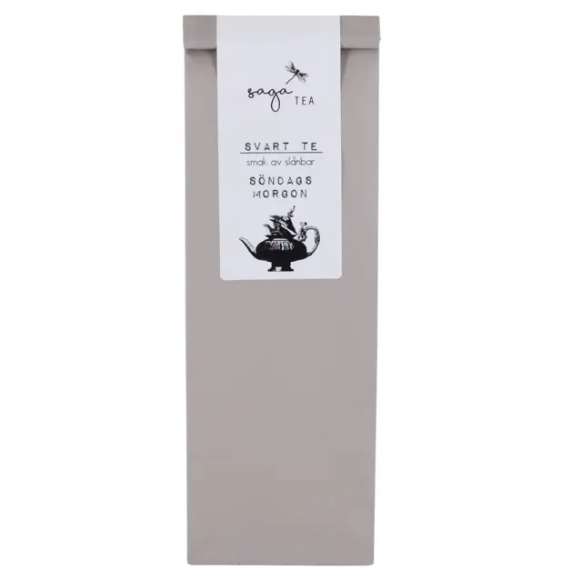 grå-söndagsmorgon Saga te, Black tea Söndags morgon, taste of sloe