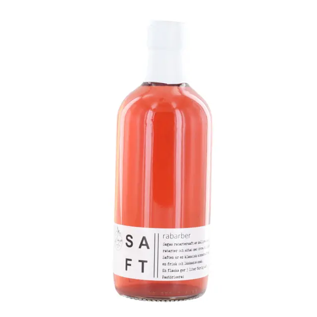 saga-saft-rabarber Saga Juice/Saft, Rhubarb