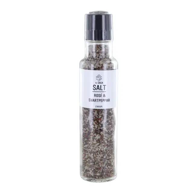 salt-rose-och-svartpeppar Saga Salt, Pink & Blackpepper 230gr