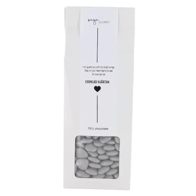 saga-choklad-hjärtan-grå Saga Chocolate Heart Grey 150gr