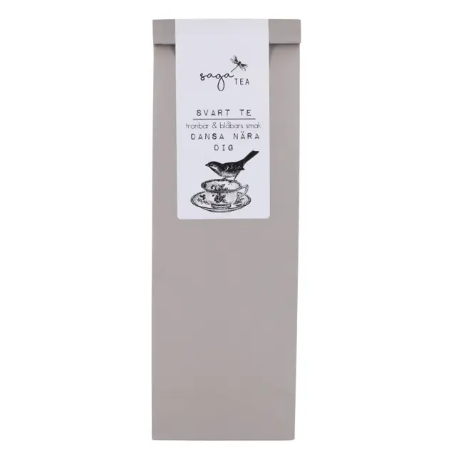 grå-dansa-nära-dig Saga te, Black tea Dansa nära dig, taste of cranberry & blueberry