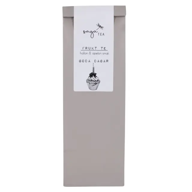 grå-goda-dagar Saga te, Fruit tea Goda dagar, taste of raspberry & orange