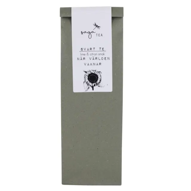 grön-när-världen-vaknar Saga te, Black Tea När världen vaknar, taste of Lime & Lemon
