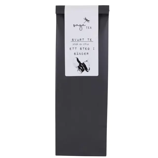 svart-ett-steg-i-sänder Saga te, Black tea Ett steg i sänder, taste of citrus