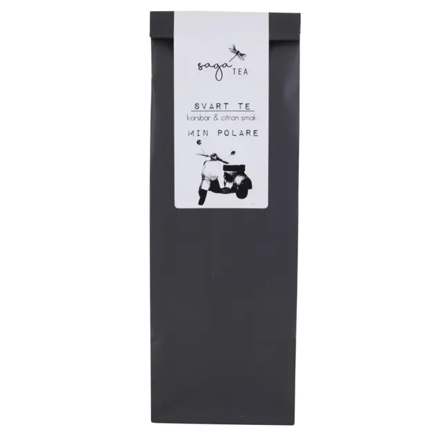 svart-min-polare Saga te, Black tea Min polare, taste of cherry & lemon