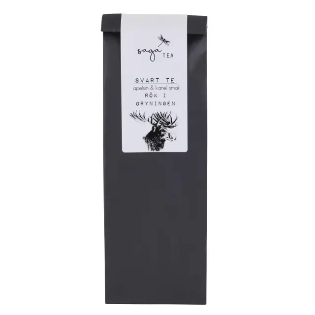 svart-rök-i-gryningen Saga te, Black tea Rök i gryningen, taste of orange & cinnamon