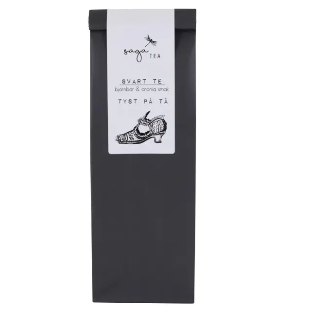 svart-tyst-på-tå Saga te, Black tea Tyst på tå, taste of blackberries & aronia