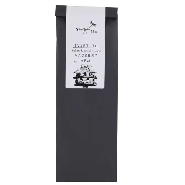 svart-vackert-hem Saga te, Black Tea Vackert hem, taste of raspberry & peaches