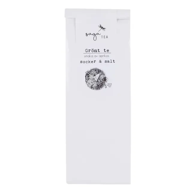 vit-green tea socker-&-salt Saga te, Green Tea Socker & Salt, taste of apricot