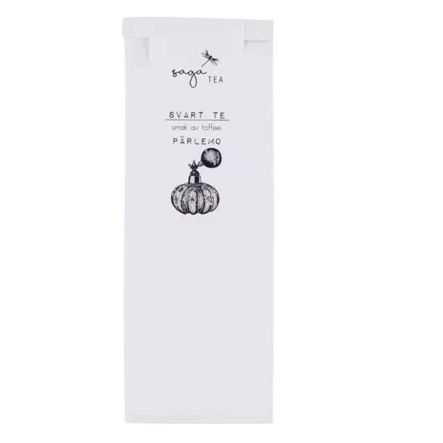 vit-pärlemo Saga te, Black tea Pärlemo, taste of toffee