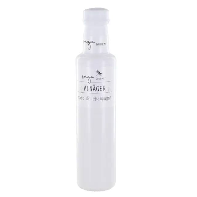 saga-vinäger-mdc Saga Vinegar Marc De Champagne White Bottle 250 ml NEW!