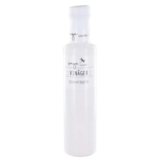 saga-vinäger-granatäpple Saga Vinegar Pomegranate White Bottle 250ml NEW!