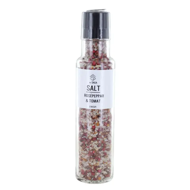 salt-rose-och-tomat Saga Salt Pinkpepper & Tomato 230gr