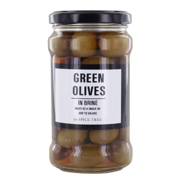 tst-olives-green TST Olives Green with stone in Brine 315g NEW!