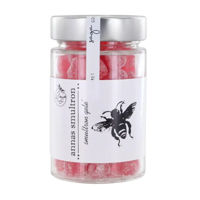 drops-smultron Saga Gelé Drops Wild Strawberry 130gr
