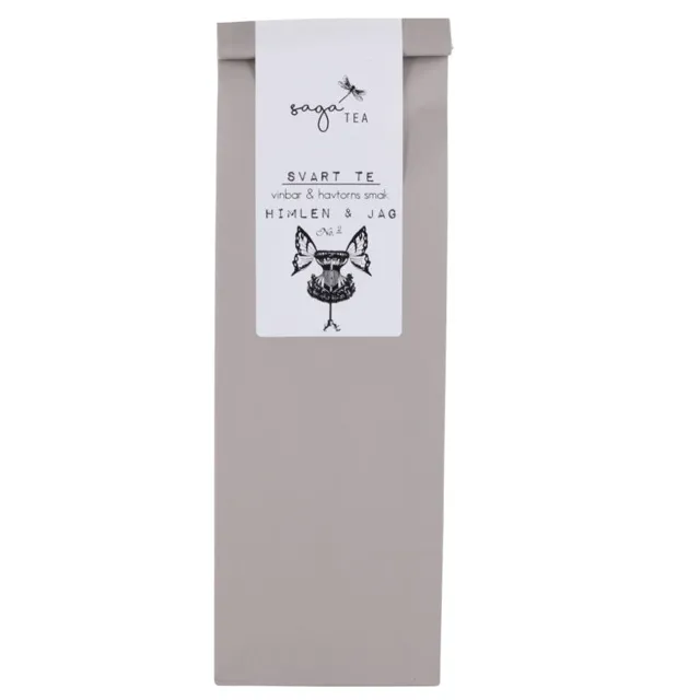 grå-himmeln-&-jag- Saga te, Black tea Himlen & Jag, taste of currant & sea buckthorn