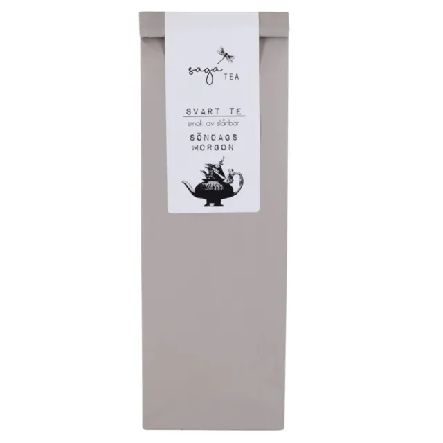 grå-söndagsmorgon Saga te, Black tea Söndags morgon, taste of sloe