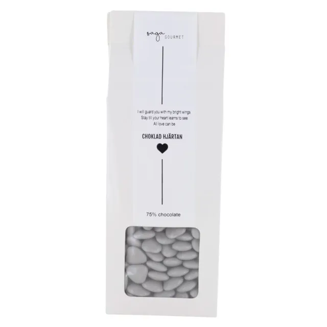 saga-choklad-hjärtan-grå Saga Chocolate Heart Grey 150gr