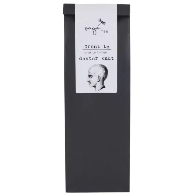 svart green tea doktor-knut Saga te, Green tea Doktor Knut, taste of quince