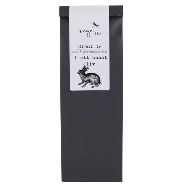 svart green tea i-ett-annat-liv Saga te, Green Tea I ett annat liv, taste of pear & pomegranate