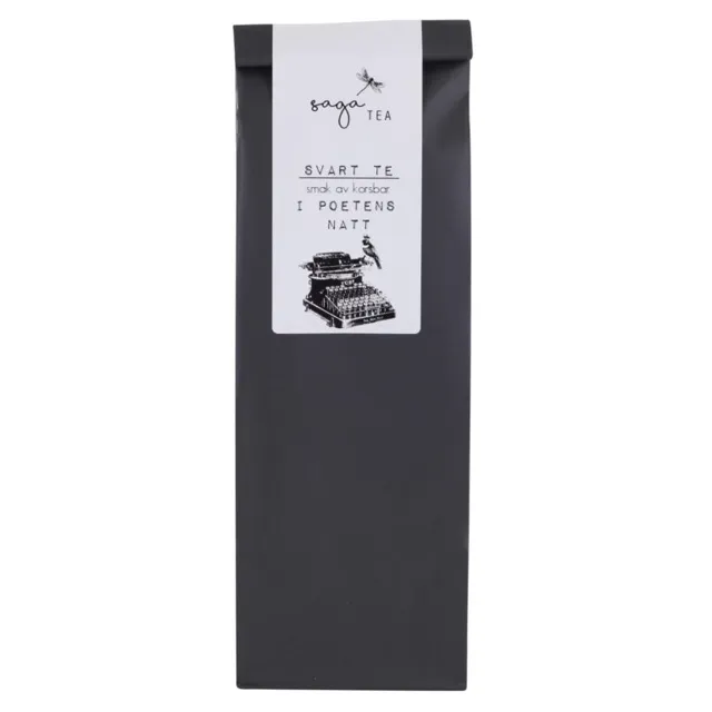 svart-i-poetens-spår Saga te, Black tea I poetens natt, taste of cherry