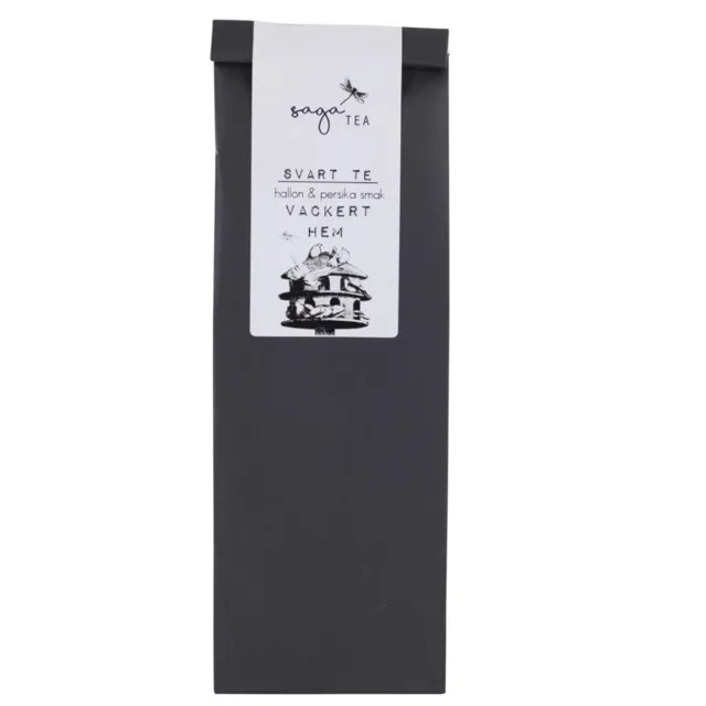 svart-vackert-hem Saga te, Black Tea Vackert hem, taste of raspberry & peaches