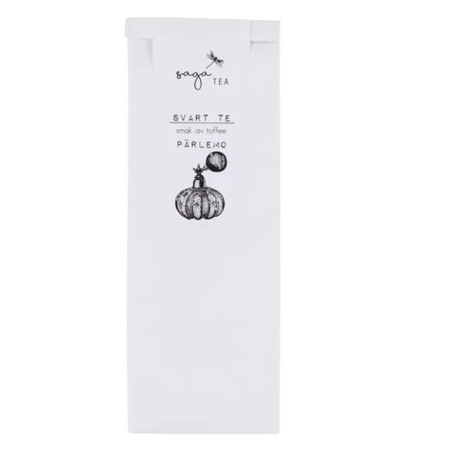 vit-pärlemo Saga te, Black tea Pärlemo, taste of toffee