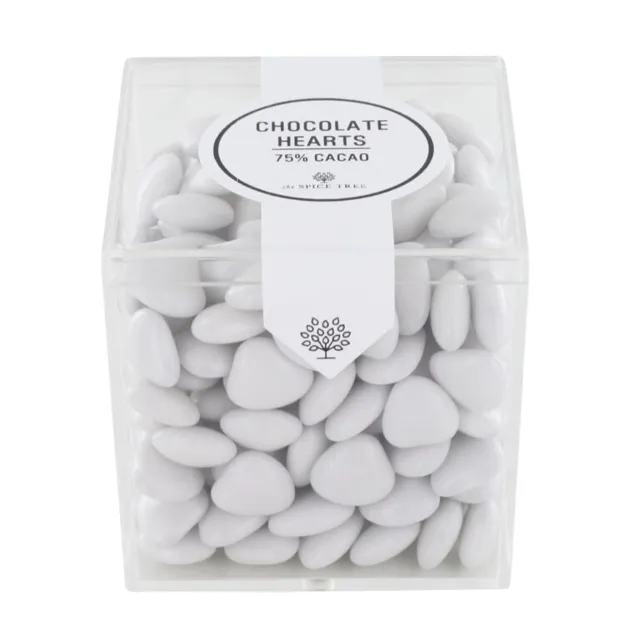 vita-små-hjärtan TST Chocolate Hearts White 190gr