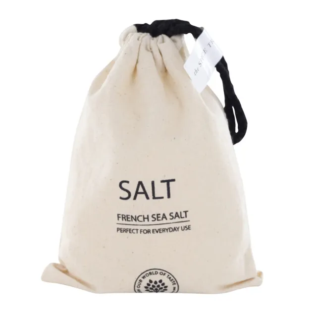 fleur-de-sel-i-tyg-påse TST French Seasalt, Fleur de Sel 250gr in linen bag NEW!