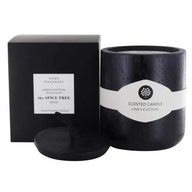 ljus-linen-cotton–4 TST WOOD handmade Soy Candle Linen Cotton 280g NEW!